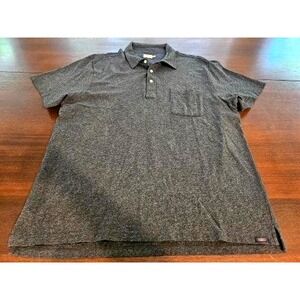 Faherty Polo Shirt‎ Mens Size XL Heather Gray Short Sleeve